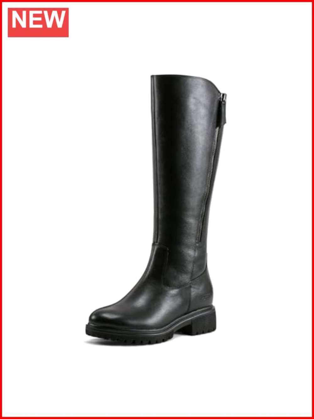 Rockport Women's Ivette Wide Calf Leather Knee-High Boots Comfort Cushioned